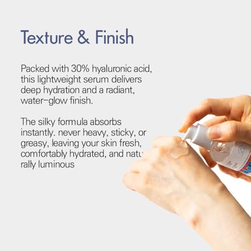 Principle Natural Rich Hydrated Serum 1.69 fl oz / 50ml, Deep Hydration, Vegan Hyaluronic Acid Serum, Lightweight Moisturizer for Sensitive Skin, Nourishing & Soothing K-Beauty Skincare