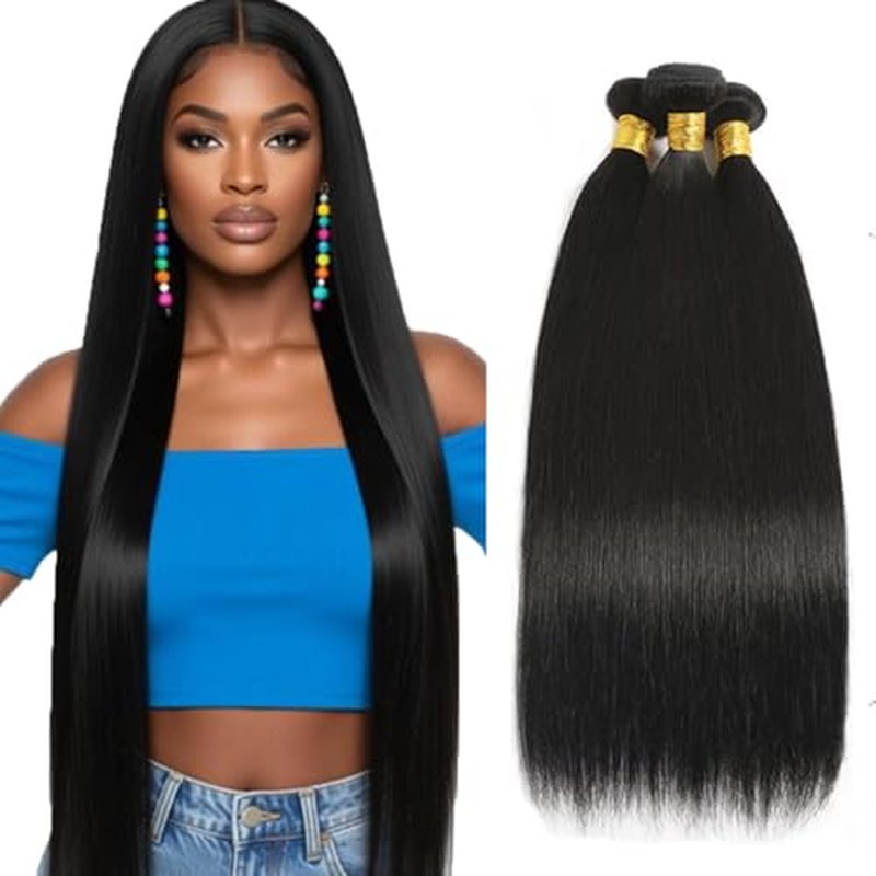 Brazilian Virgin Hair Bundles 30-34 Inch Straight 160g