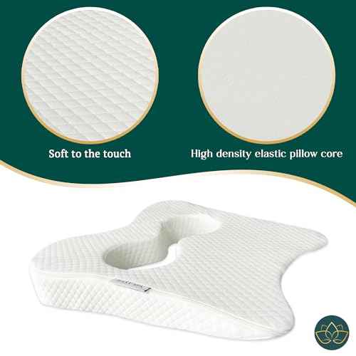 EASY SPA Massage Table Breast Pillow, Massage Table Pillow, Wedge Cushion,Bust Sizes(AA-C), Prone Pillow for After Breast Surgery