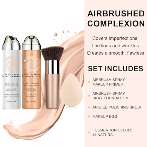 Airbrush Foundation Spray with Primer - Full Coverage