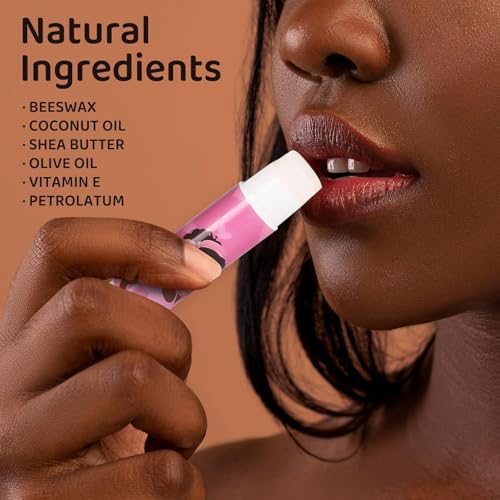 50 Pack African American Lip Balm Bulk African American Valentine's Day Gifts for Women Black Girl Inspirational Lip Balm Black History Lip Care Favors for Commemoration Juneteenth Freedom