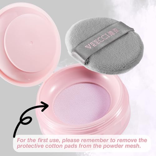 Light Purple Matte Finish Loose Setting Powder Talc-free Tone-up Face Makeup Translucent Dry Oily Skin Controls Shine Lightweight
