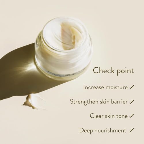 SIORIS Barrier Repair Cream, Organic Green Tea Face Moisturizer for Dry & Sensitive Skin, Deeply Hydrating Cream with Shea Butter & Wild Rose, Skin Barrier Moisture Lock ? 1.69 fl oz
