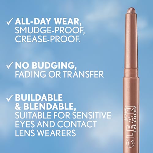 CoverGirl Bronze Glow Eyeshadow Stick - Creamy, Long-Wear, Smudge-Proof, 0.05oz (Pack of 1)