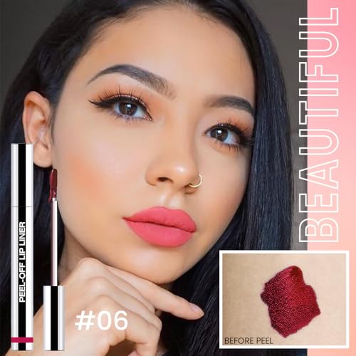 Matte Peel-Off Lip Stain - Long-Lasting Waterproof Lip Liner