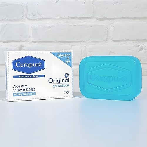 Cerapure Glycerin Soap Bars For Men Women Clear Transparent Bath Soap Bar For Dry Skin Formular Cleanse And Moisturize Skin All Day Freshness (1)