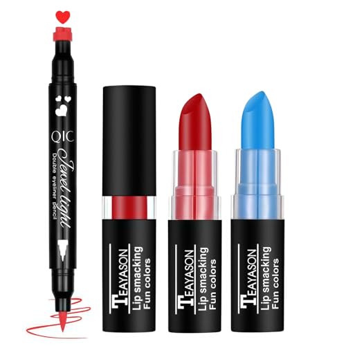 Harley Quinn Makeup Kit with Red Eyeliner Stamp & Face Paint