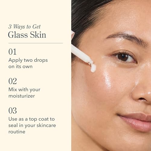 Beekman 1802 Oh! Mega Milky Facial Oil Serum ? Vitamin C & Niacinamide Serum for Hydration & Barrier Support ? Lightweight Face Oil, Non-Greasy, Fragrance Free, Sensitive Skin Safe, 1 Fl Oz