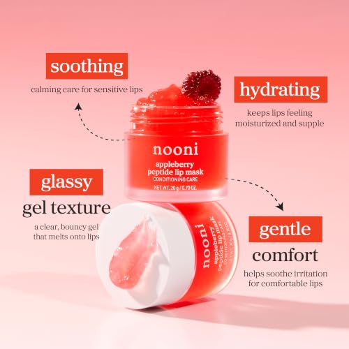 NOONI Appleberry Peptide Overnight Lip Mask 02 Appleberry Lip Mask (Red)