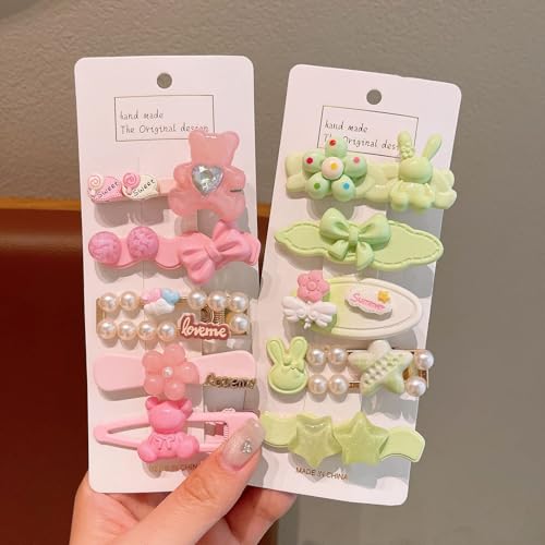 3 pack Cute Hair Clips for Girls Hair Accessories 2.36 inch Fashion Design Resin Hair Clips for Teen girl,Girl,Women