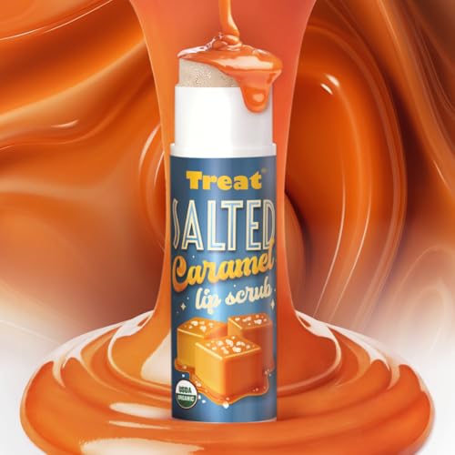 TREAT? Jumbo Lip Scrub - Salted Caramel, Organic & Cruelty Free (.50 OZ)