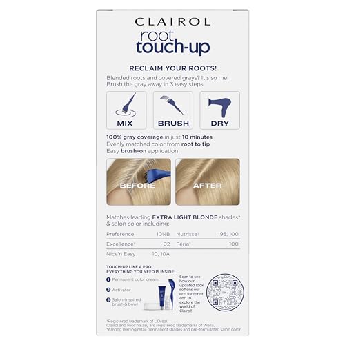 Clairol Root Touch-Up by Nice'n Easy Permanent Hair Dye, 5G Medium Golden Brown Hair Color, Pack of 2