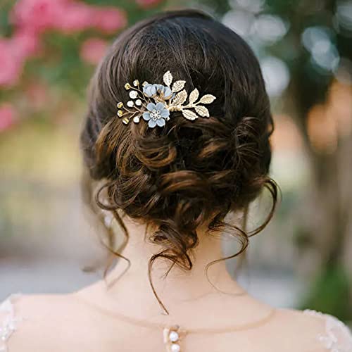 inSowni 20-Piece Dusty Blue Bridal Hair Comb & Pin Set