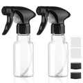 4oz Plastic Spray Bottles - Adjustable Nozzle for Hair & Cleaning, 2 Pack