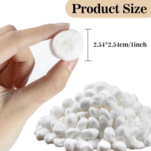 Sukh Soft White Cotton Balls for Skincare & Nail Polish Removal - 250 Count