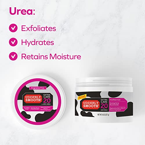 Udderly Smooth Extra Care 20% Urea Moisturizing Cream - 8 Oz