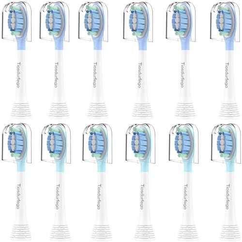 Replacement Toothbrush Heads for Philips Sonicare Replacement Heads C3,A3,G3,Electric Replacement Brush Heads for Phillips Sonicare Toothbrush C3,G3,A3,W,for Philips Sonic Care Brush,12 Pack