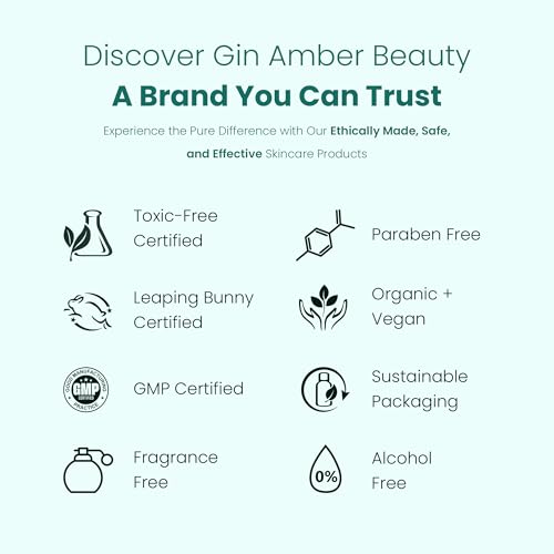 Gin Amber Beauty - Vitamin C (10%) + Squalane Repair Cream - Face Moisturizer - Skin Cream - Dark Spot Corrector - Primer (1 fl oz - 30ml)