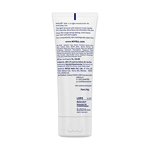 NIVEA Soft Moisturizing Creme 2.60 oz (Pack of 6)