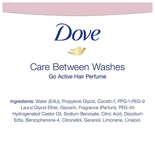 Dove Hair Perfume for Odor Control - 24 Hour Freshness, 1.7 oz