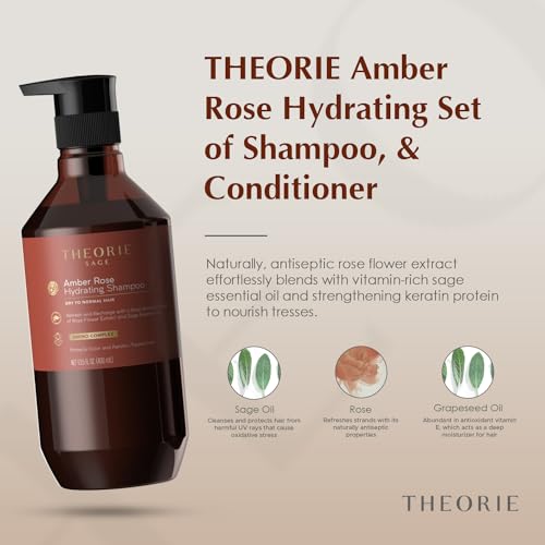 THEORIE Hydrating Shampoo & Conditioner Set - 800ML with Jasmine Fragrance for All Hair Types
