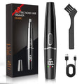 Ear and Nose Hair Trimmer with LED Display for Men Women, Painless USB Rechargeable Eyebrow & Facial & Nose Hair Trimmer Clipper, 10000 RPM Precision Tool Professional IPX7 Waterproof Dual Edge Blades
