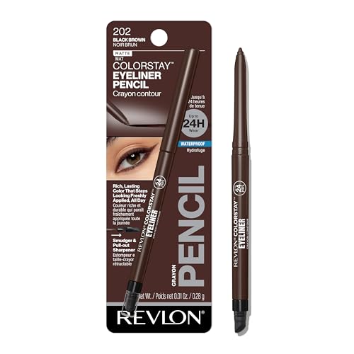 Revlon ColorStay Waterproof Eyeliner Pencil, 24HR Wear