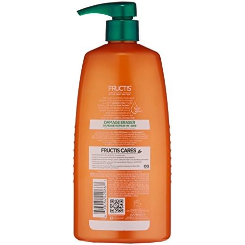 Garnier Fructis Damage Eraser Shampoo, Distressed, Damaged Hair, 33.8 fl. oz.