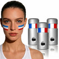 3 Pack Face Paint Stick - Blue, White & Red Sports Makeup