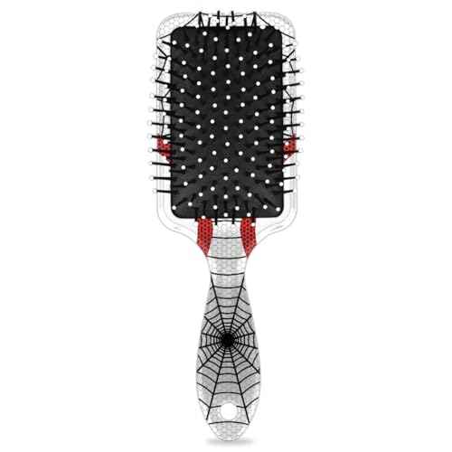 Detangler Hair Brush Hairbrush for Kids Boys Girls, Detangling Brush Smooth for Thin Long Curly Hair, Glide Through Tangles with Ease and Massage Scalp (White Eyes)