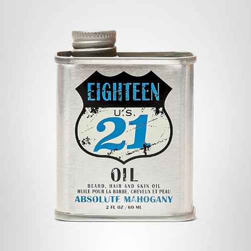 18.21 Man Made OIL - Beard, Hair & Skin - Absolute Mahogany, 2 oz.