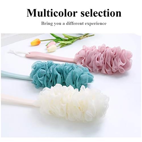 Back Brush Long Handle for Shower Sponges for Women,Back Shower Scrubber Loofah On A Stick Lufa with Long Handle