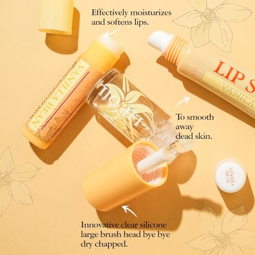 Lip Balm, Scrubs, Plumping Oil 3-in-1 Lips Care Set | Exfoliate, Hydrate & Heal Cracks Effectively Moisturizes Lip Clear Repairs Dry Lips Skincare Gift Kit (PEPPERMINT)