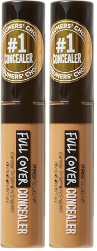 Kiss ProTouch Full Cover Concealer Toffee 12mL (Pack of 2)
