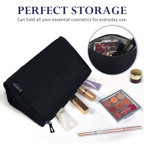 Aosbos Black Waterproof Makeup Bag & Travel Organizer