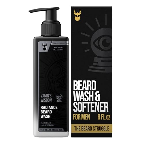 The Beard Struggle Radiance Beard Wash ? Platinum Collection, Vanir¡¯s Wisdom ? Cleanse, Nourish & Soften ? Beard Cleanser for Men (8 fl oz)