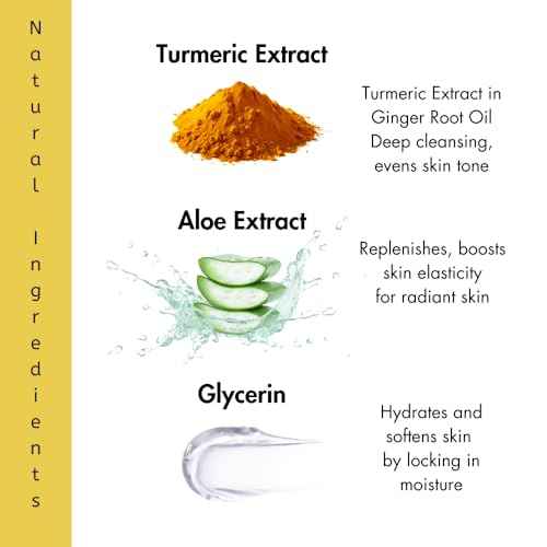 Turmeric Soap Bar | Face & Body Cleanser | Moisturizing | Lathering | Deep Cleansing | Evens Skin Tone | Refreshing Scent | Radiant Skin | 3 count pack of 1|