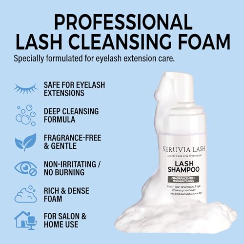 Eyelash Shampoo for Extensions - Oil-Free Foaming Cleanser 100ml