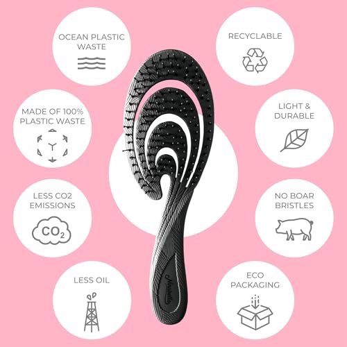 Ninabella Organic Detangling Hair Brush for All Hair Types