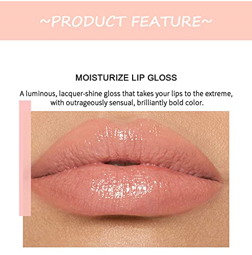 MAEPEOR Moisturizing Lip Gloss Set 6 Neutral Nude Shades