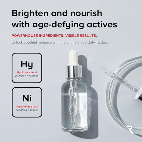Age-Defying Microcurrent Conductive Gel with Hyaluronic Acid & Niacinamide (Vitamine B3), 8.45 fl oz - Long-Lasting, Non-Greasy, Hypoallergenic - 1 Bottle, 8.45 fl oz / 250mL