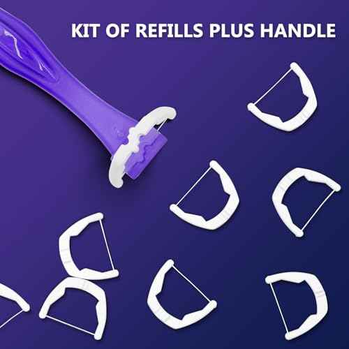 Bopika Dental Floss, Extra Strength Floss with 2 Dental Floss Handles and 240 flosser Refill Heads