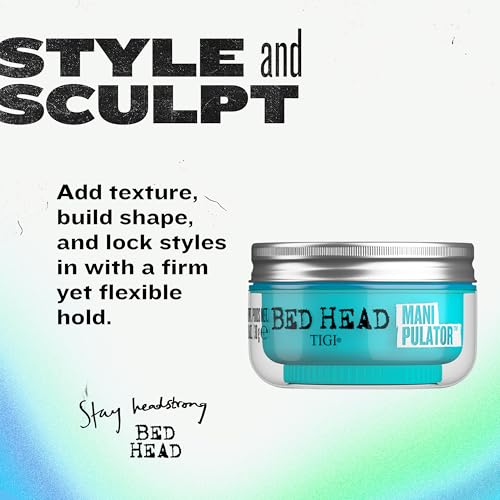TIGI Bed Head Manipulator Texturizing Putty, Firm Hold Styling Putty for Short to Medium Hair