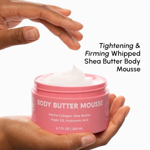 MAREE Shea Butter Body Butter Mousse 10 Fl Oz - Light & Hydrating Firming Cream