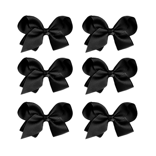 JUCCPUL 7Pcs St. Patrick's Day Hair Bows Clips for Girls Hair Accessories Toddler Bows for Girls Kids(Green)