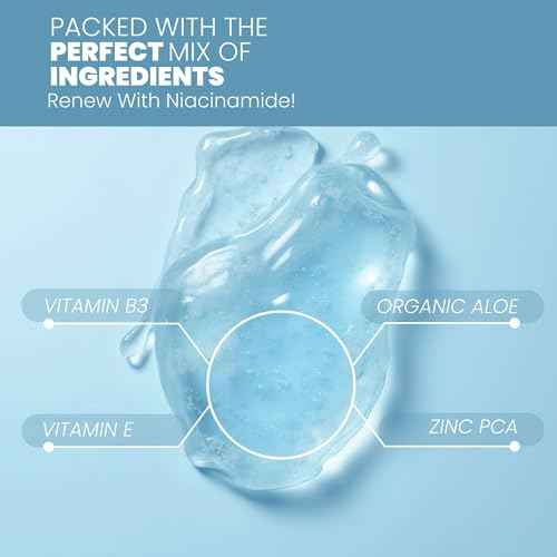 Eva Naturals Niacinamide Serum for Face with Zinc PCA & Botanical Hyaluronic Acid ? Pore Minimizer, Dark Spot & Redness Relief, Skin Tone & Texture Support ? Lightweight Cream Alternative (1 oz)