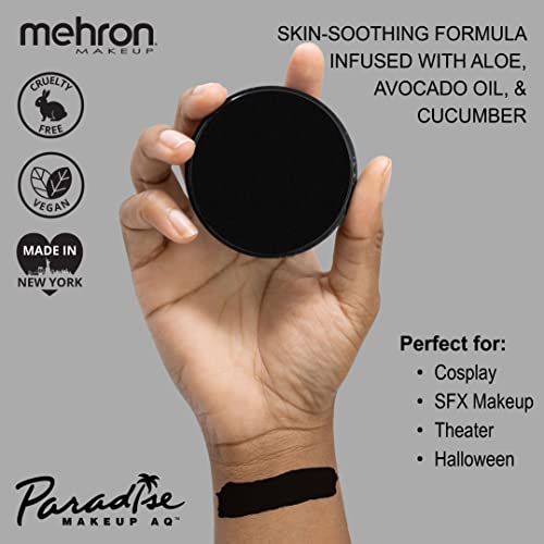 Mehron Paradise AQ Black Water-Activated Face & Body Paint