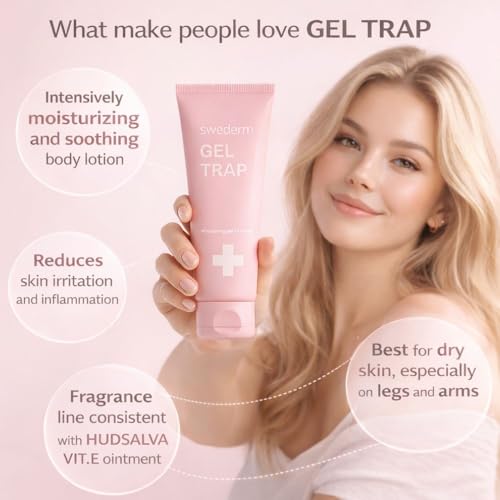 swederm Body Lotion for Women for Extremely Dry Skin - Glycerin Lightweight Moisturizer with Hyaluronic Acid - Vitamin E Hydrating Gel - Fast Absorbing Non-Greasy Formula - 6.8 fl oz