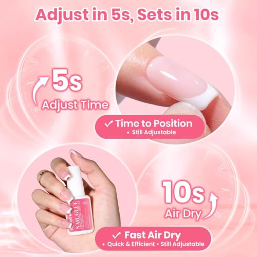 Beetles 10ML Super Strong Nail Glue for Press-On & Acrylic Nails – Waterproof & Fast Drying