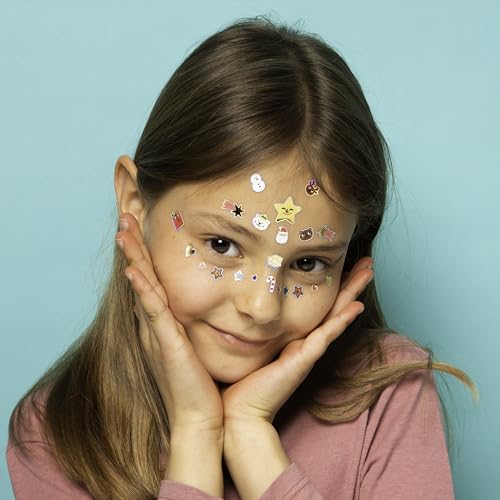 Omy Christmas Face Stickers - 85 Festive Repositionable Stickers